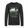 Grönland oder Grunewald - Männer Premium Langamshirt - charcoal grey