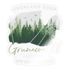 Grönland oder Grunewald - Aufkleber - transparent glossy