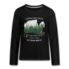 Grönland oder Grunewald - Teenager Langarmshirt - black