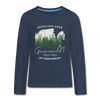 Grönland oder Grunewald - Teenager Langarmshirt - navy