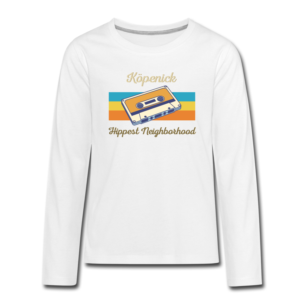 Köpenick Hippest Neighborhood - Teenager Langarmshirt - white