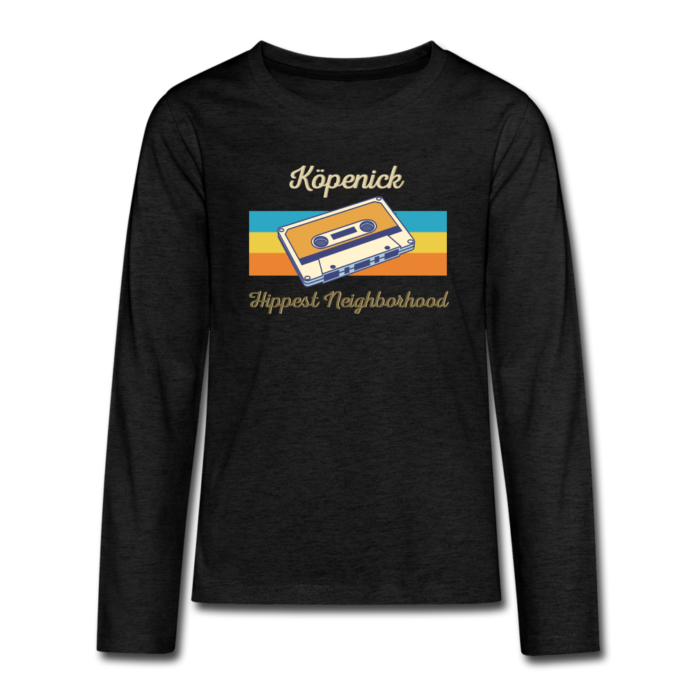 Köpenick Hippest Neighborhood - Teenager Langarmshirt - charcoal grey