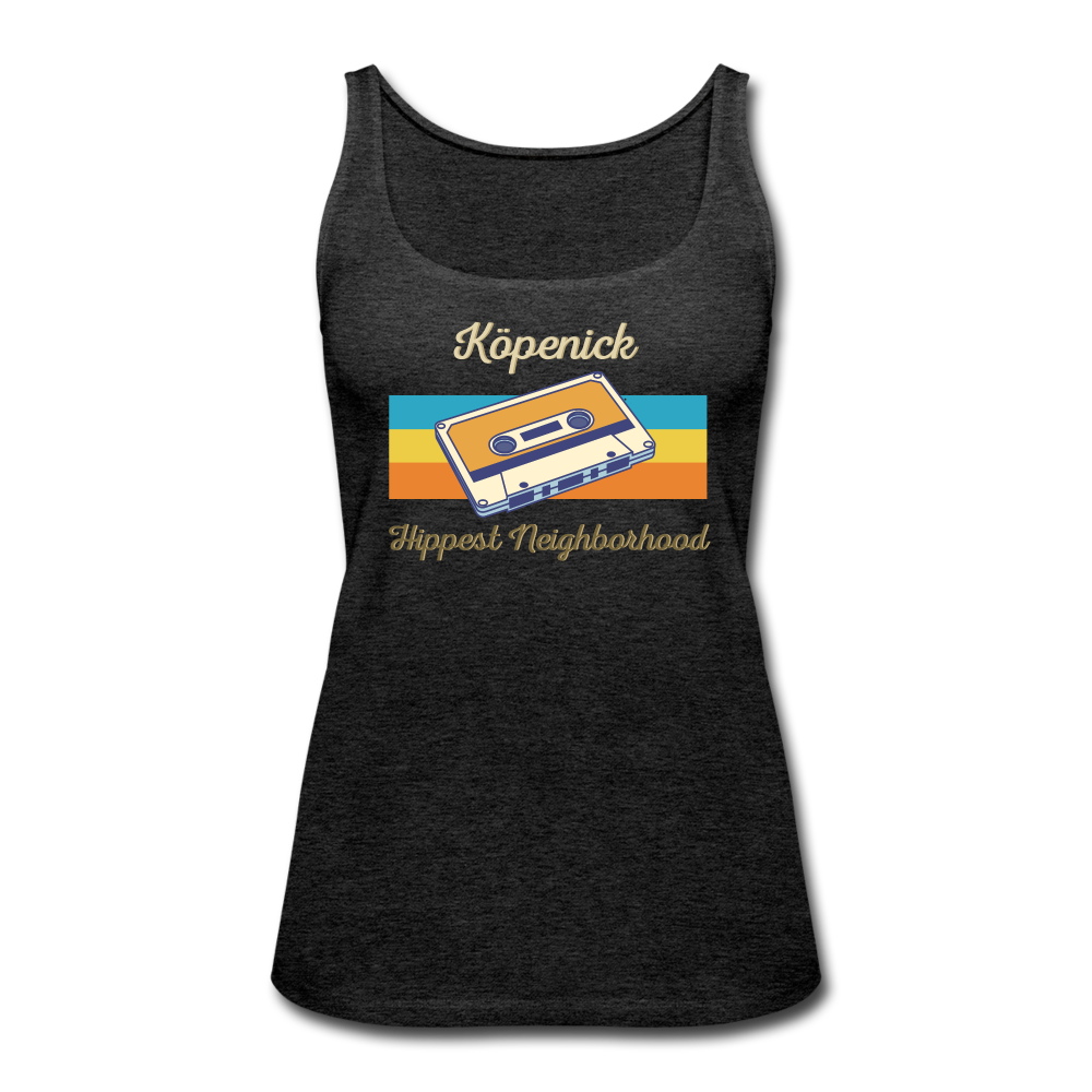 Köpenick Hippest Neighborhood - Frauen Premium Tank Top - charcoal grey