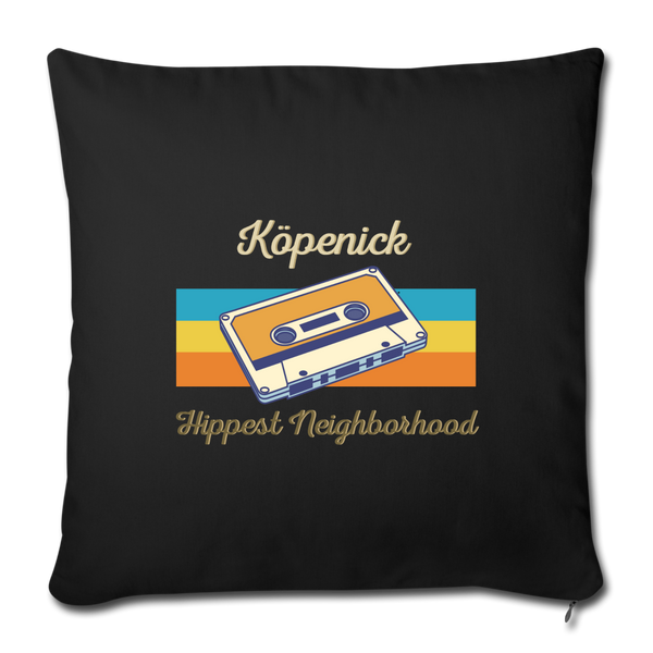 Köpenick Hippest Neighborhood - Sofakissen mit Füllung (45 x 45 cm) - black