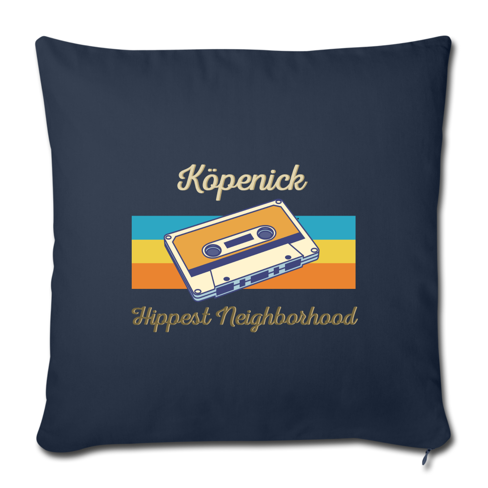 Köpenick Hippest Neighborhood - Sofakissen mit Füllung (45 x 45 cm) - navy