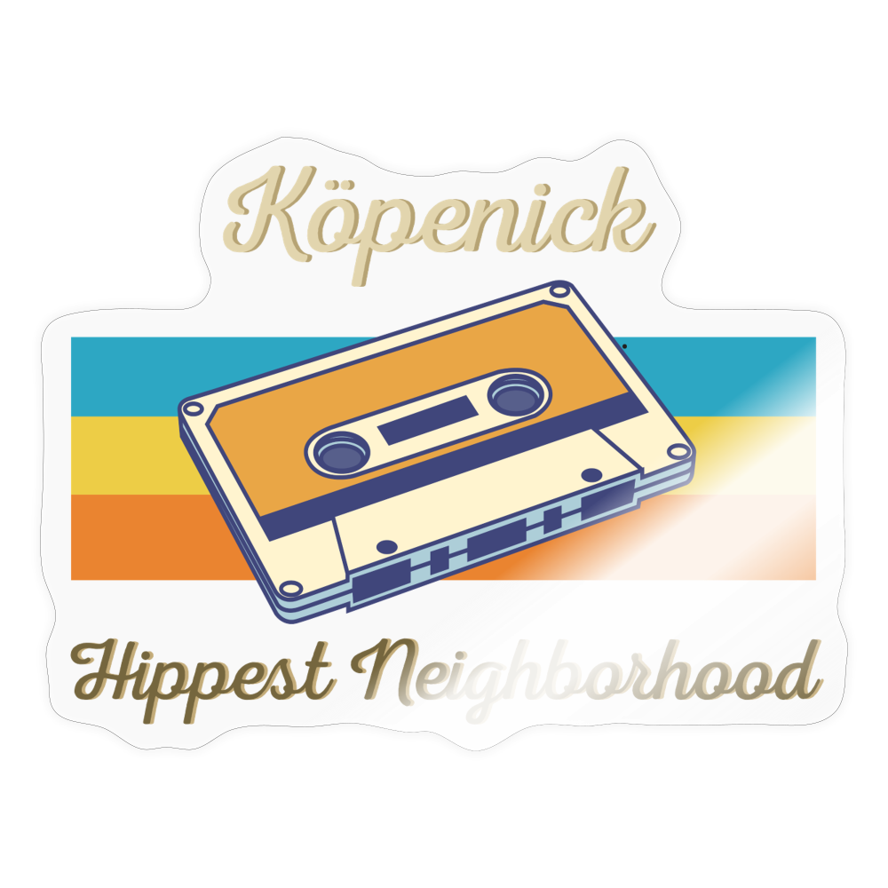 Köpenick Hippest Neighborhood - Aufkleber - transparent glossy