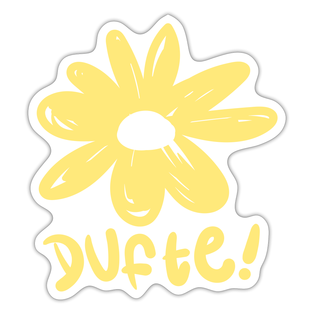 Dufte - Aufkleber - white matte