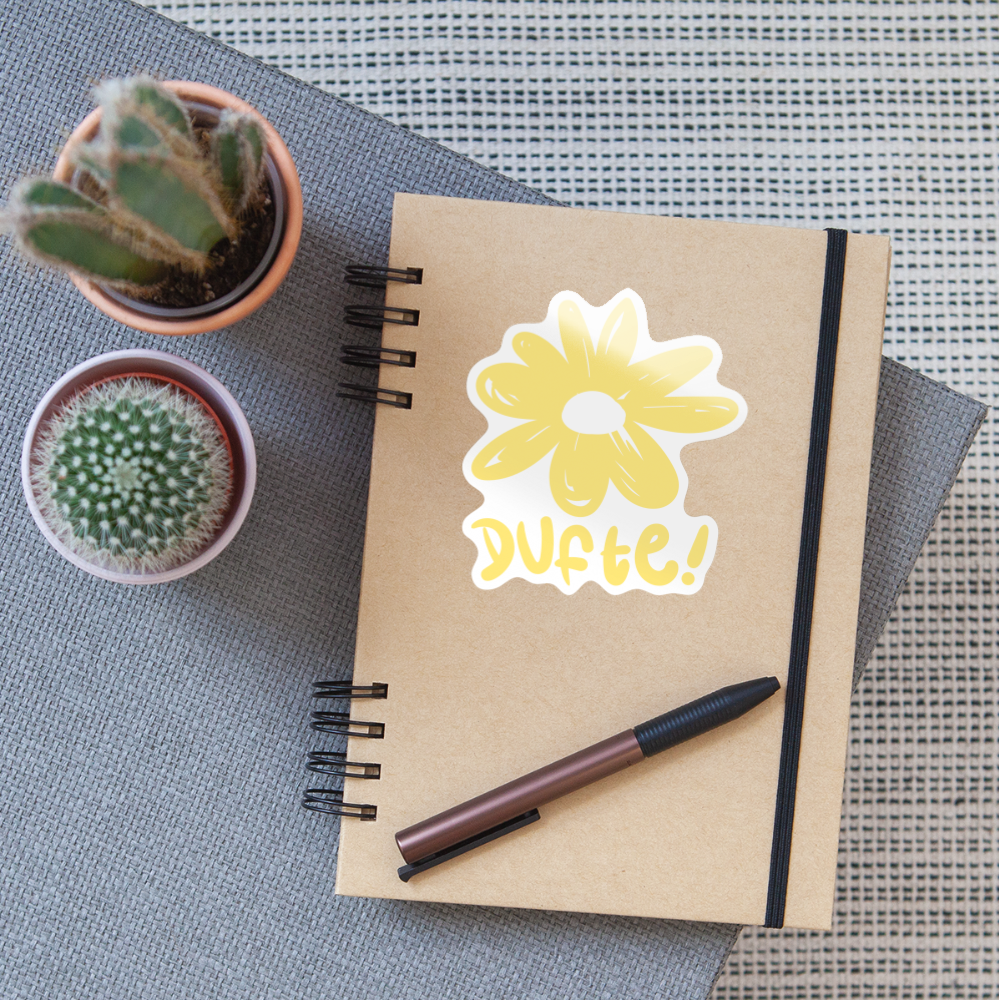 Dufte - Aufkleber - white glossy