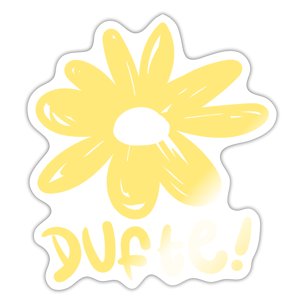 Dufte - Aufkleber - white glossy