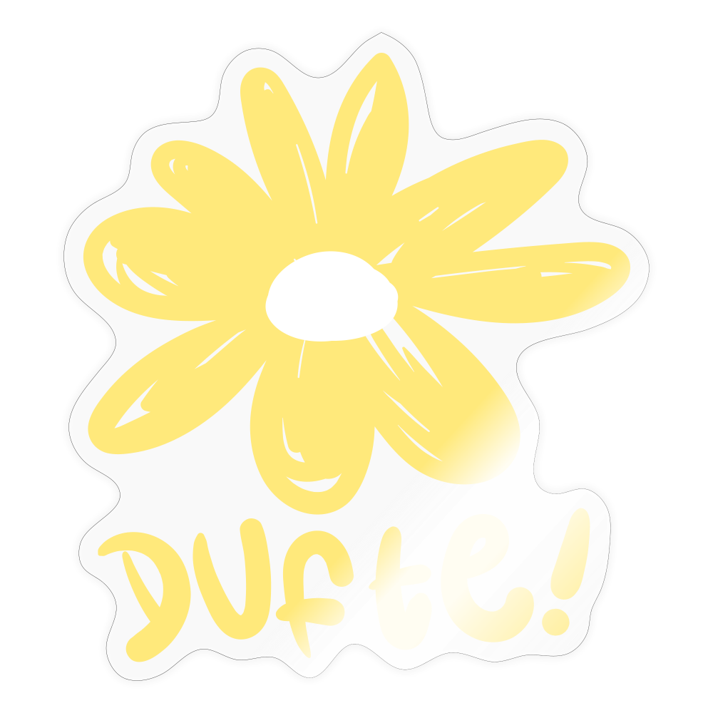 Dufte - Aufkleber - transparent glossy