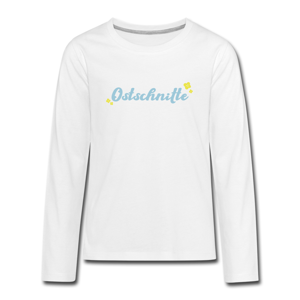 Ostschnitte - Teenager Langarmshirt - white