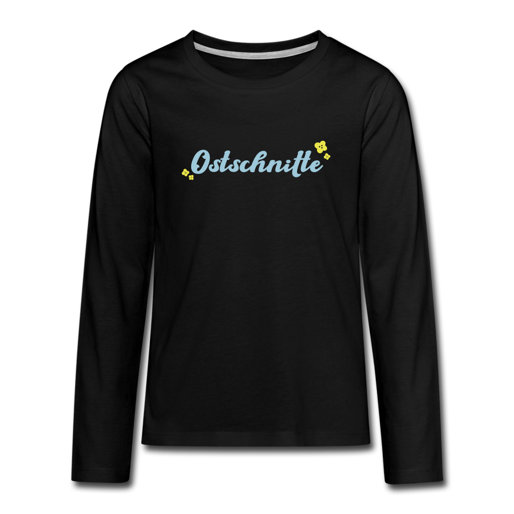 Ostschnitte - Teenager Langarmshirt - black