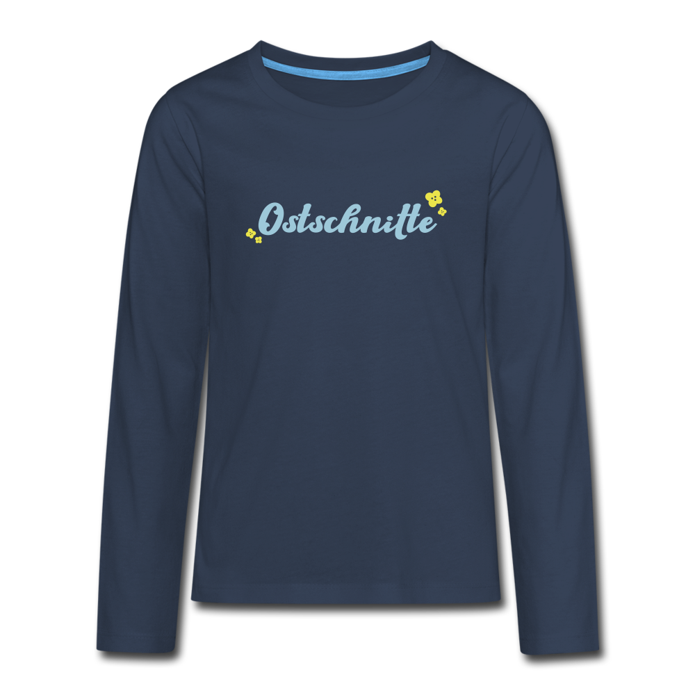 Ostschnitte - Teenager Langarmshirt - navy