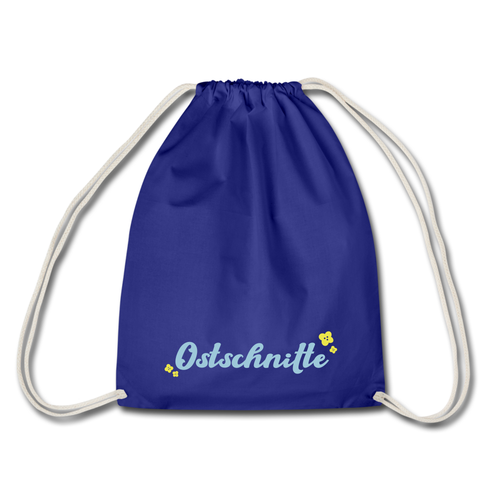 Ostschnitte - Turnbeutel - royal blue