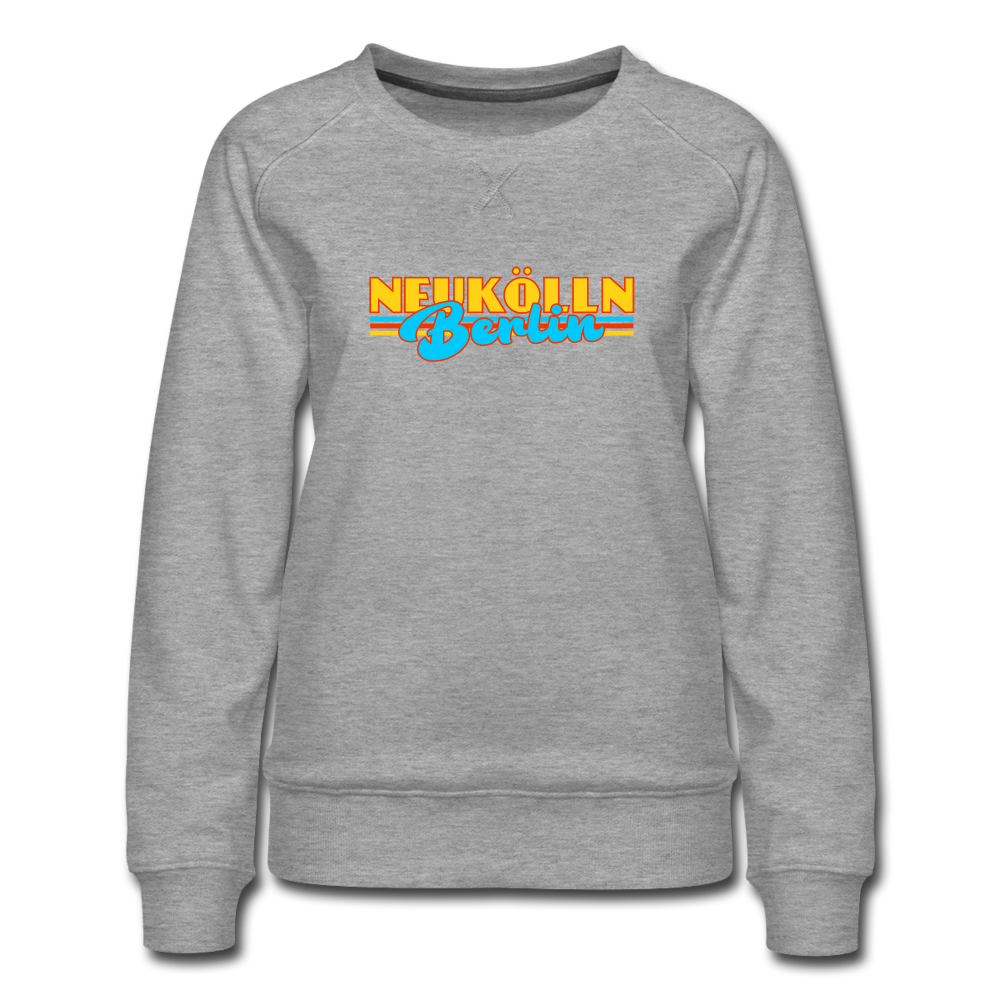 Neukölln Berlin Retro - Frauen Premium Sweatshirt - heather grey