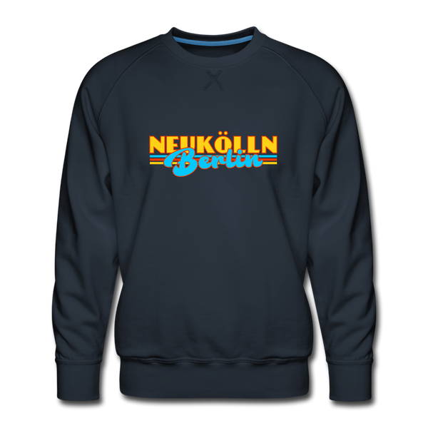 Neukölln Berlin Retro - Männer Premium Sweatshirt - navy