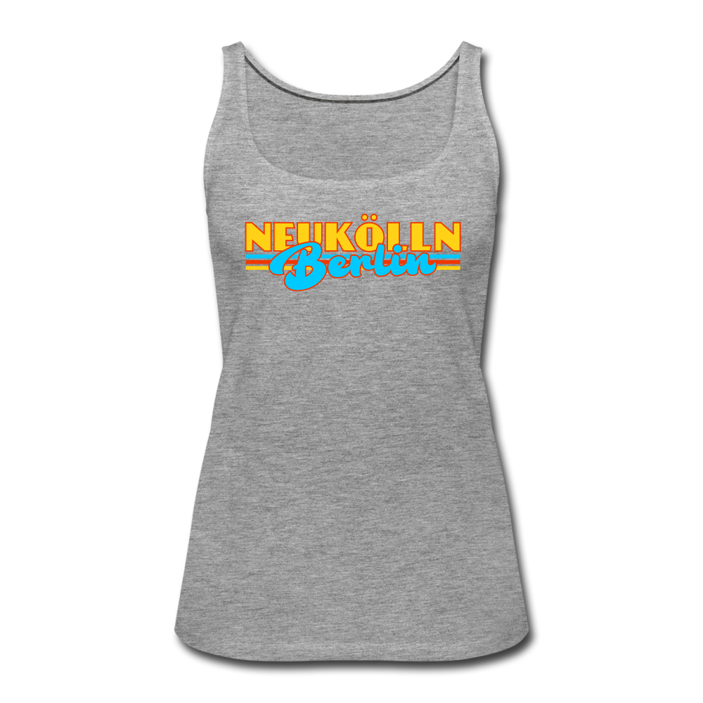 Neukölln Berlin Retro - Frauen Premium Tank Top - heather grey
