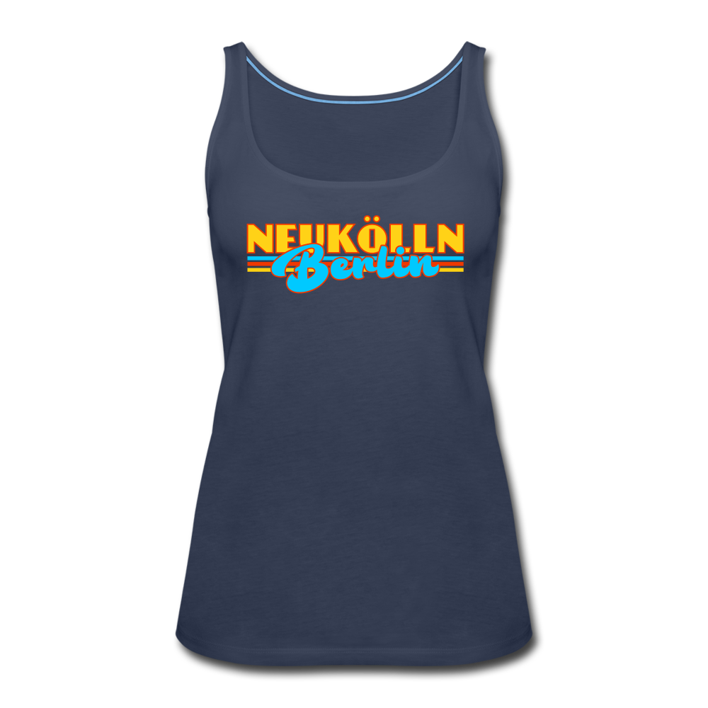 Neukölln Berlin Retro - Frauen Premium Tank Top - navy
