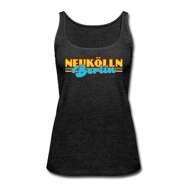 Neukölln Berlin Retro - Frauen Premium Tank Top - charcoal grey