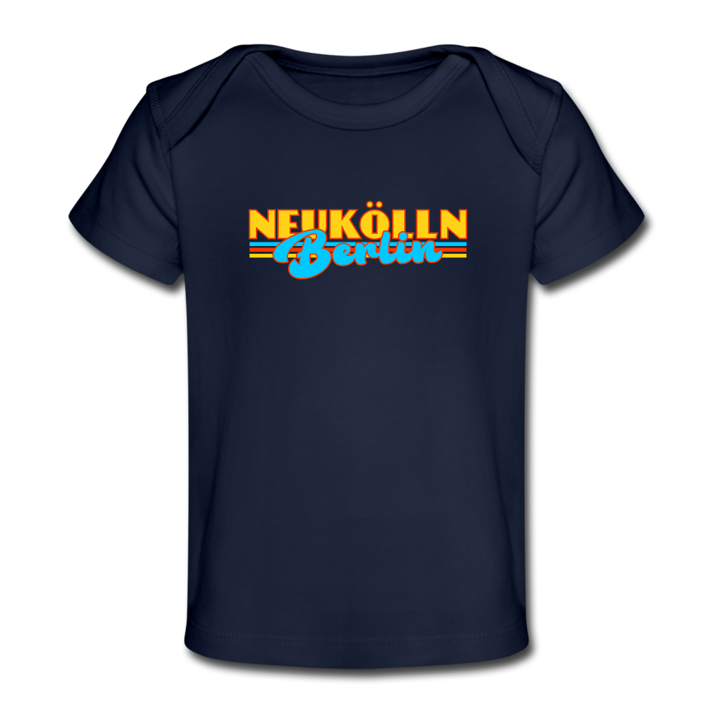 Neukölln Berlin Retro - Baby Bio T-Shirt - dark navy