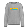 Neukölln Berlin Retro - Teenager Langarmshirt - heather grey