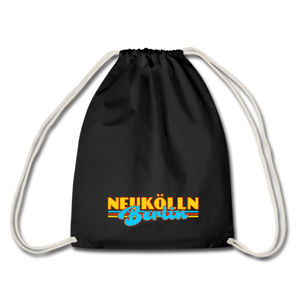 Neukölln Berlin Retro - Turnbeutel - black