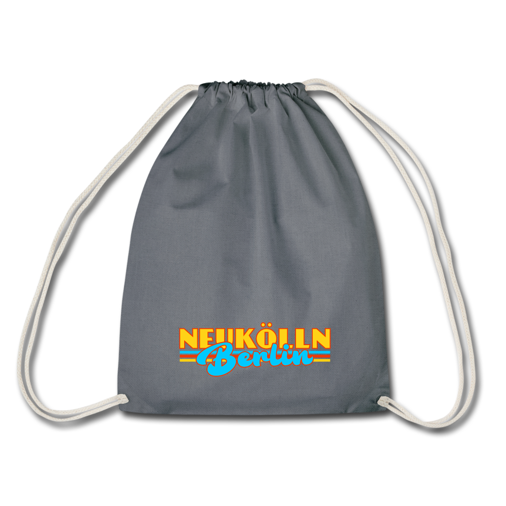 Neukölln Berlin Retro - Turnbeutel - grey