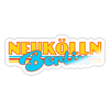 Neukölln Berlin Retro - Aufkleber - white glossy