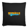 Neukölln Berlin Retro - Sofakissen mit Füllung (45 x 45 cm) - black