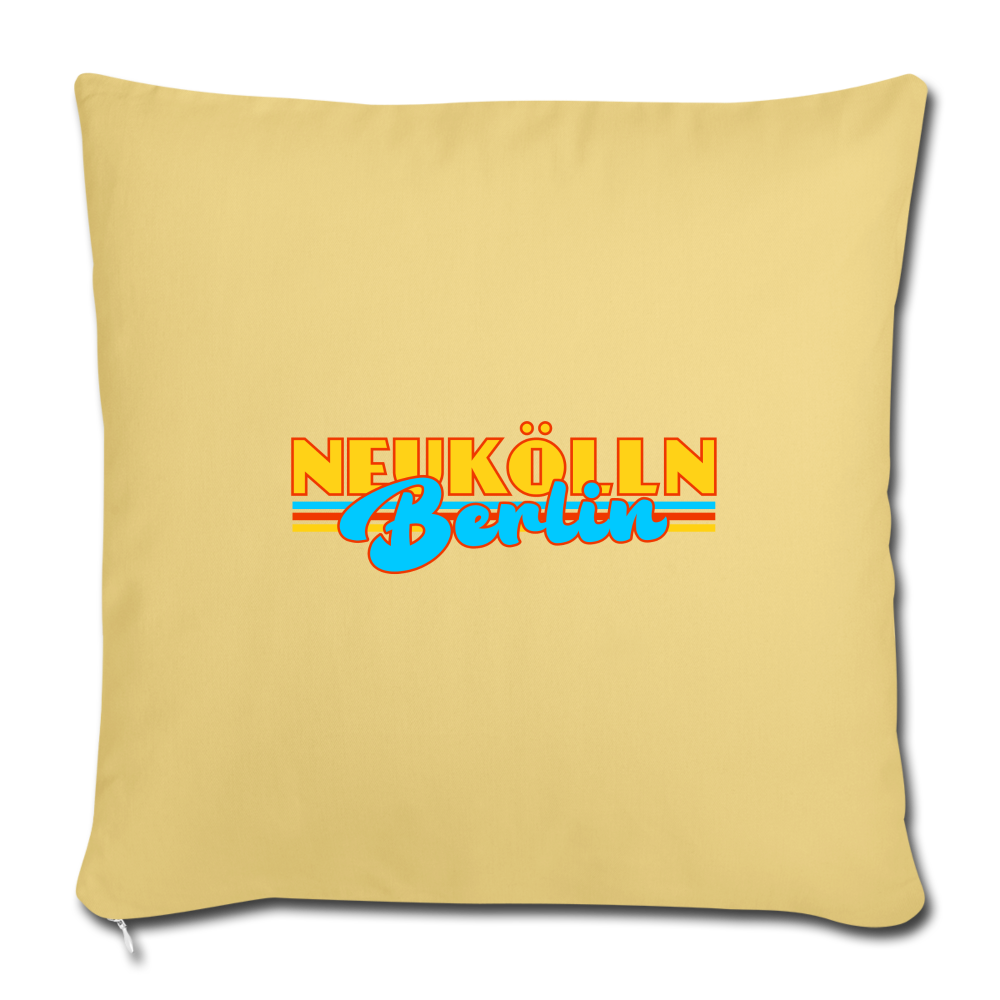 Neukölln Berlin Retro - Sofakissen mit Füllung (45 x 45 cm) - washed yellow