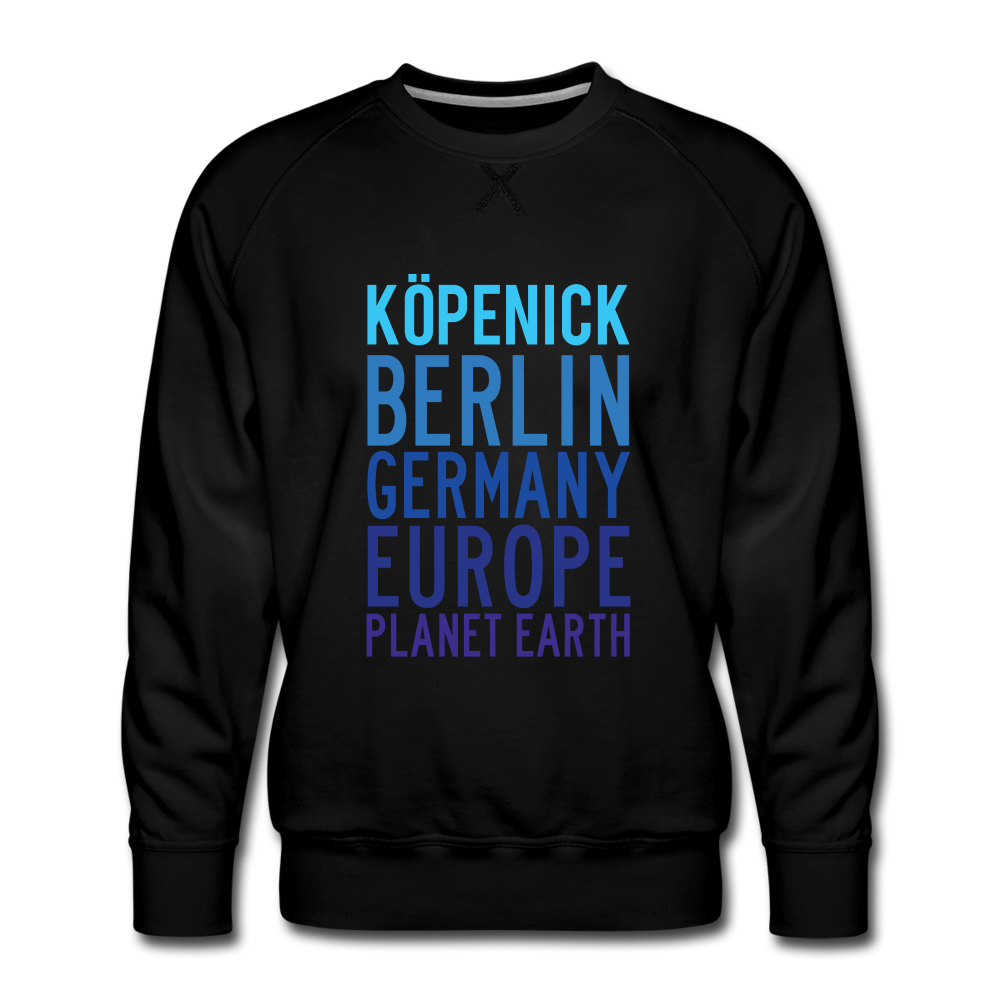 Köpenick Planet Earth - Männer Premium Sweatshirt - black