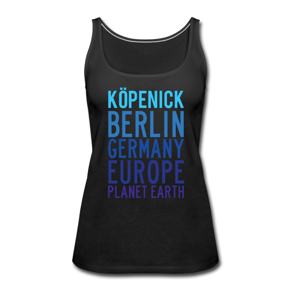 Köpenick Planet Earth - Frauen Premium Tank Top - black