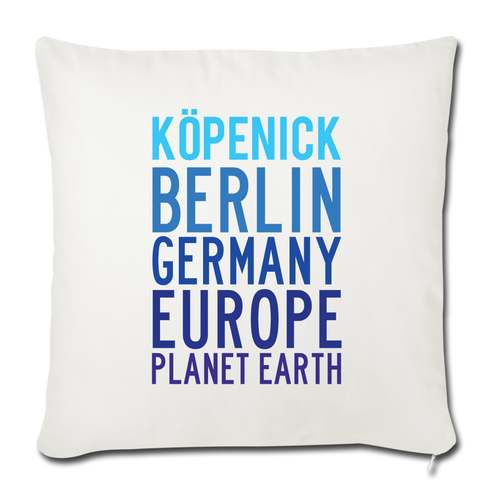 Köpenick Planet Earth - Sofakissen mit Füllung (45 x 45 cm) - natural white