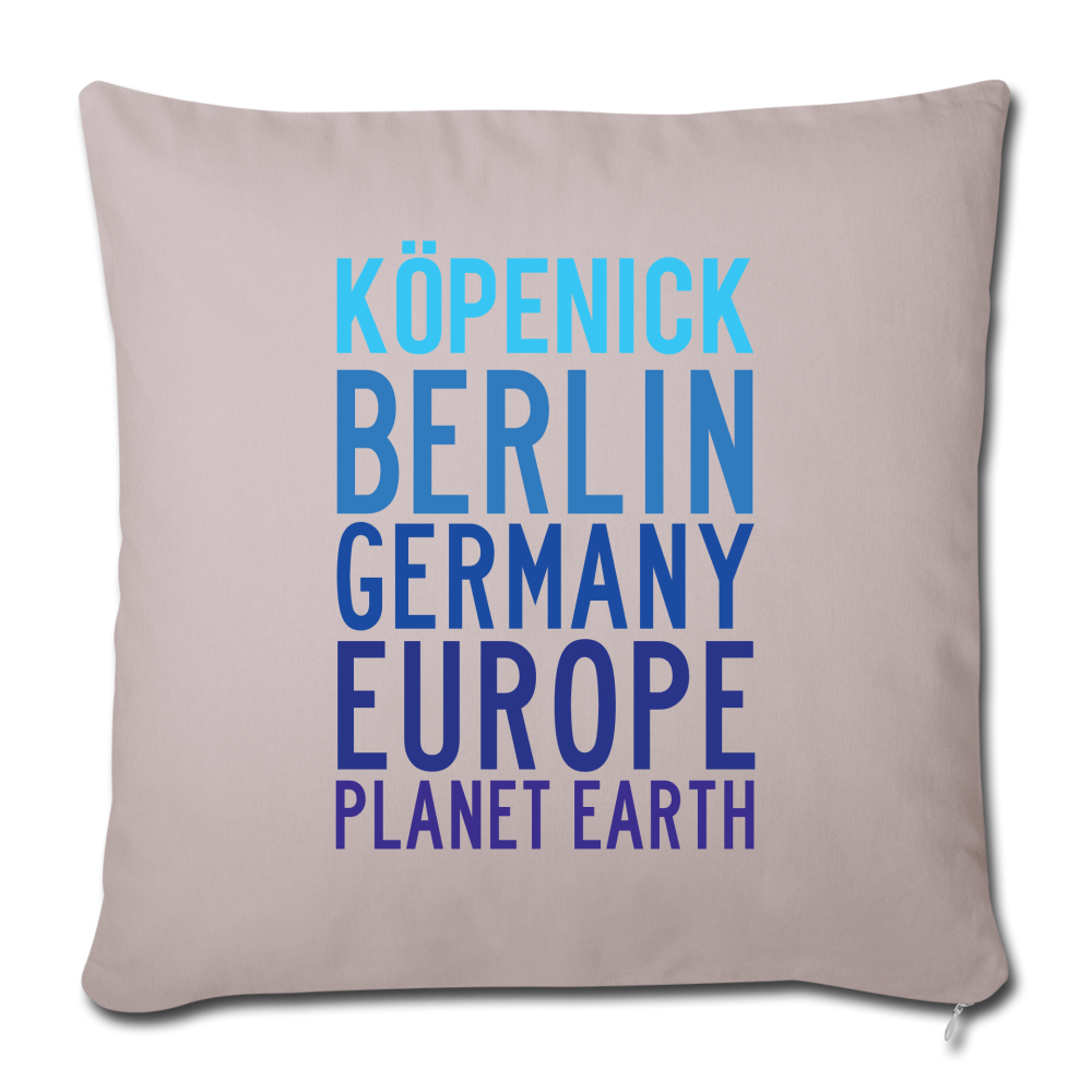 Köpenick Planet Earth - Sofakissen mit Füllung (45 x 45 cm) - light taupe