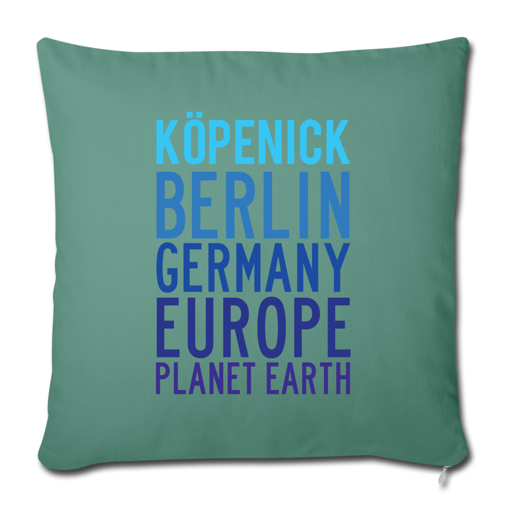 Köpenick Planet Earth - Sofakissen mit Füllung (45 x 45 cm) - cypress green