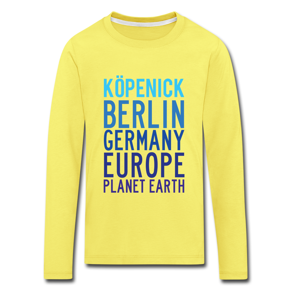 Köpenick Planet Earth - Kinder Langarmshirt - yellow