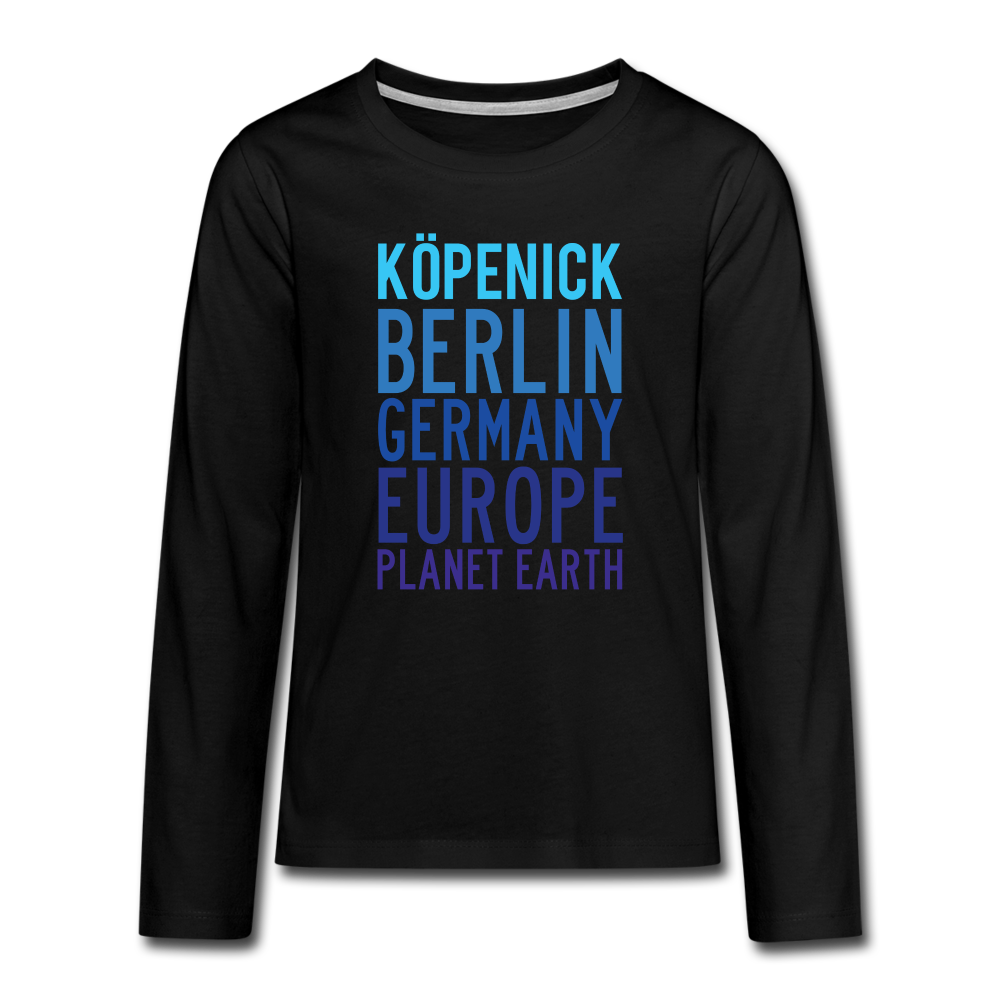 Köpenick Planet Earth - Teenager Langarmshirt - black