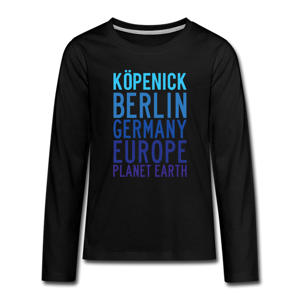 Köpenick Planet Earth - Teenager Langarmshirt - black