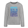 Köpenick Planet Earth - Teenager Langarmshirt - heather grey