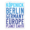 Köpenick Planet Earth - Aufkleber - white matte