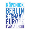 Köpenick Planet Earth - Aufkleber - transparent glossy