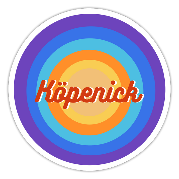 Köpenick Retro - Aufkleber - white matte