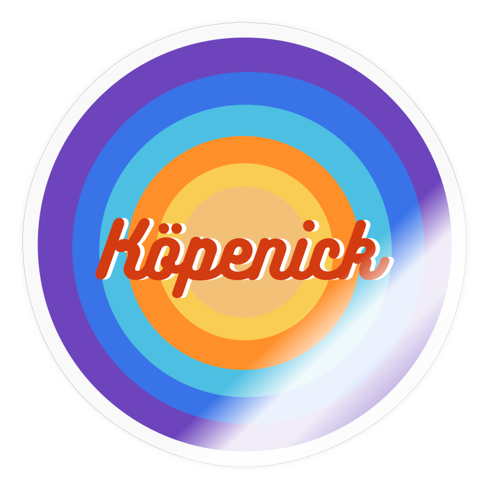 Köpenick Retro - Aufkleber - transparent glossy