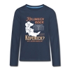 Kolumbien oder Köpenick - Teenager Langarmshirt - navy