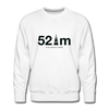 52 m Viktoria Park - Männer Premium Sweatshirt - white