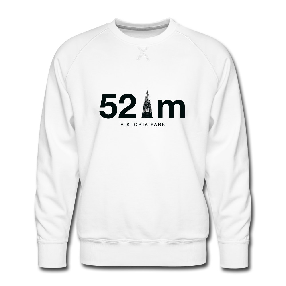 52 m Viktoria Park - Männer Premium Sweatshirt - white