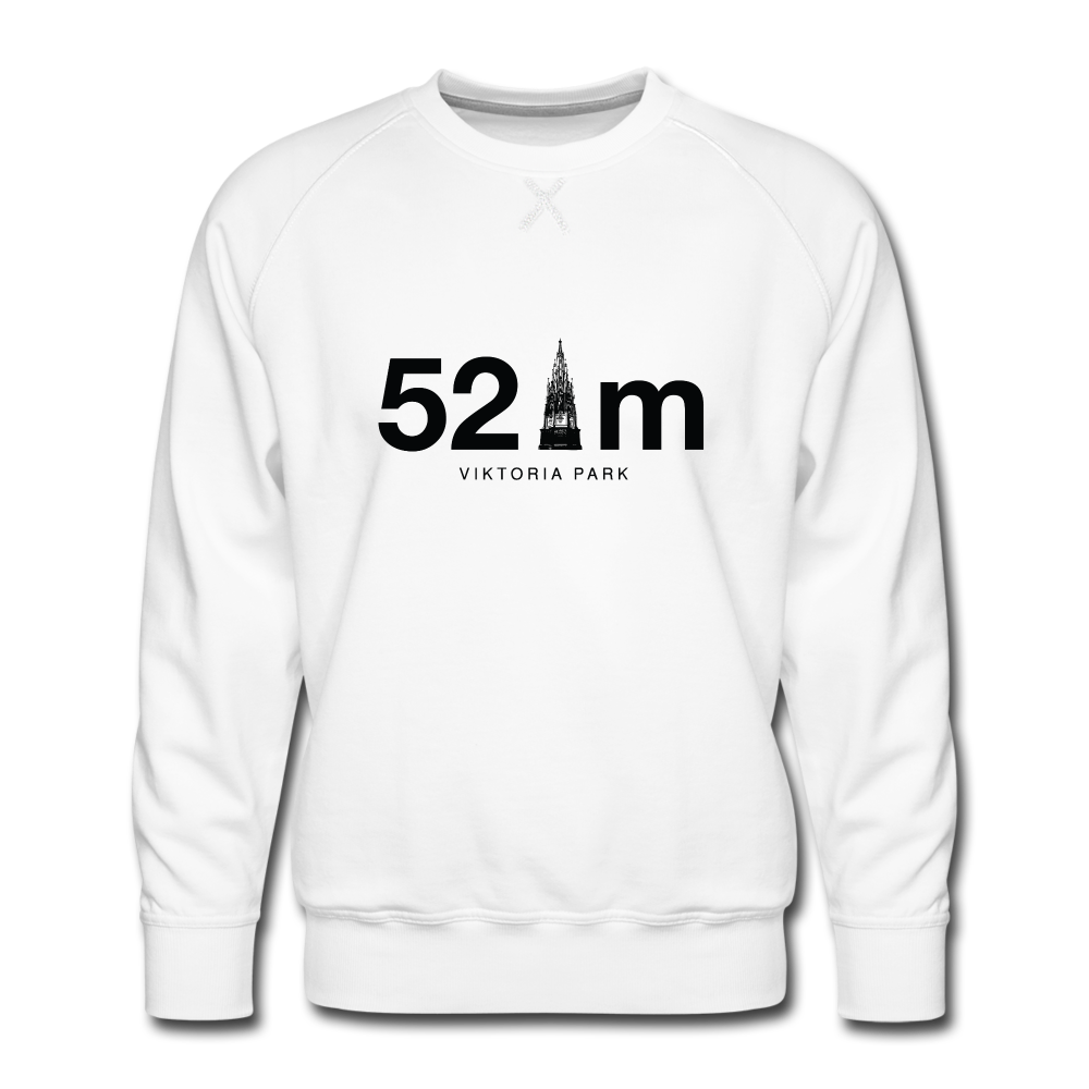 52 m Viktoria Park - Männer Premium Sweatshirt - white