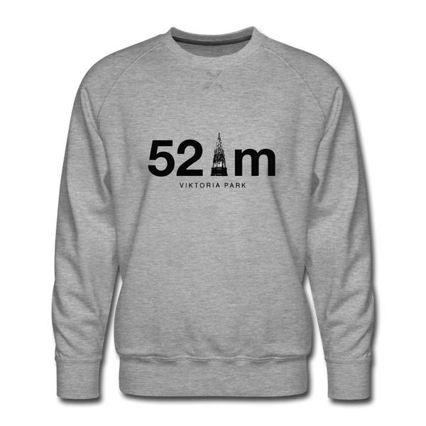 52 m Viktoria Park - Männer Premium Sweatshirt - heather grey