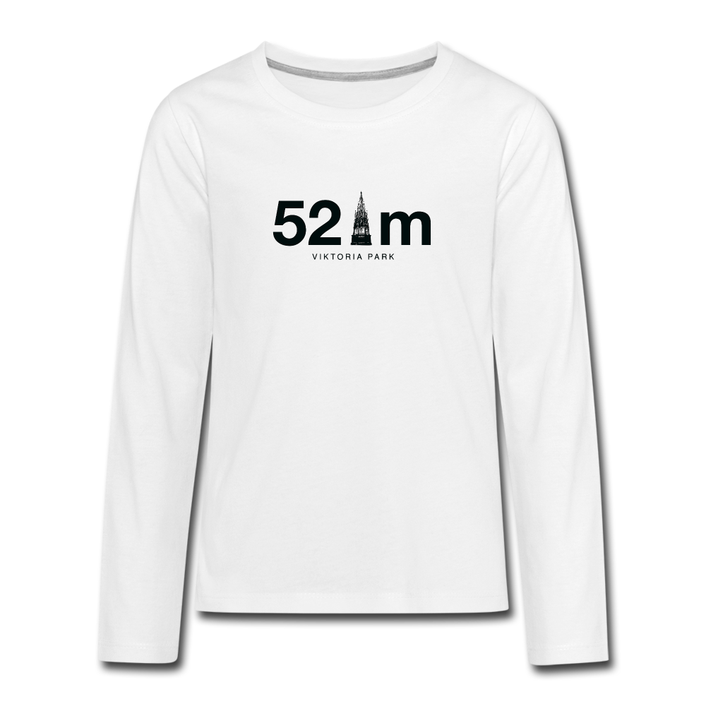 52 m Viktoria Park - Teenager Langarmshirt - white