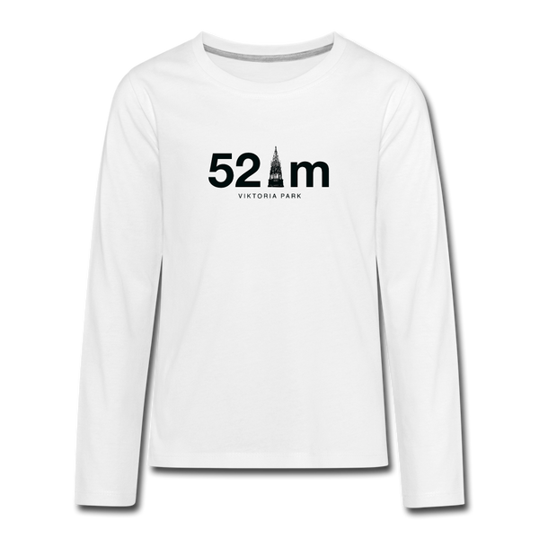 52 m Viktoria Park - Teenager Langarmshirt - white
